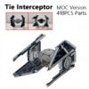 f18bef9561ecccb2 418Pcs TIE Interceptors Defender MOC Building Blocks Imperial Fleet Emperor Royal Guard Fighters DIY Brick Space Collection Toys