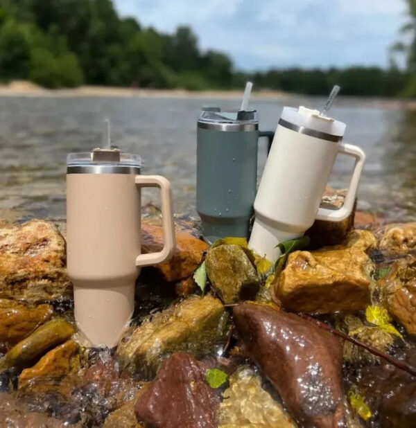 f1919ab6a90459a9 Pink Cups 40oz Mug Tumbler With Handle Tumblers Lids Straw Stainless Steel Coffee Termos Cup ready to ship Vacuum Insulated Blue Orchid Water Bottles