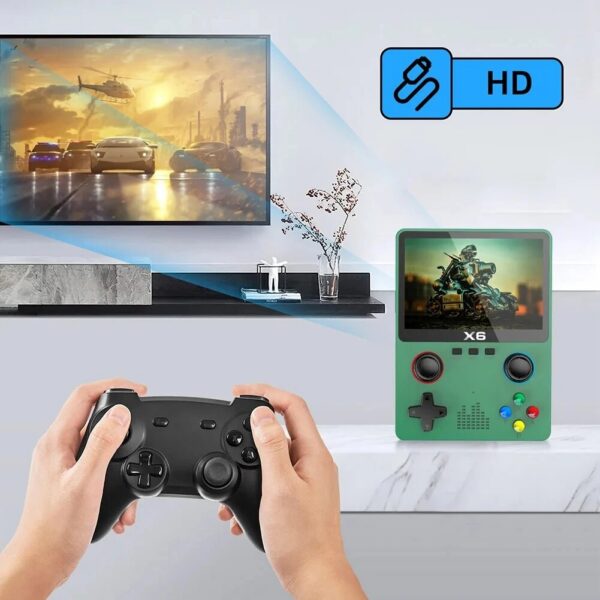 New Consoles X6 3.5Inch IPS Screen Handheld Player Dual Joystick 11Simulators GBA Video Game Console for Kids Gi