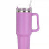 f19df18820abde3d Ready To Ship 40oz Hot Pink Mugs With Handle Insulated Tumblers Lids Straw Stainless Steel Coffee Thermos Cups