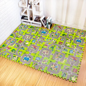 f1a42a15d91489f1 Baby Play Mat 9pcs/lot Carpet Playmat Children Rug Toys Road Traffic Soft or Home Decor EVA Kids Foam Puzzles