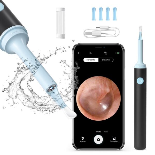 KERUI Smart Wireless Visual Cleaner Spoon Safe Endoscope Earpick 5MP Mini Camera Wax Remover Otoscope Ear Tools Health Care