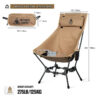 f1aadeebff0d020e OneTigris Portable Camping Chairs Outdoor High Back Chair For Fishing Trekking BBQ Parties Gardening Indoor Use
