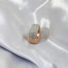 HOYON 14K Rose Gold Women's Jewelry Exquisite Anillos De Wedding Bizuteria Hip Hop Square Natural Diamond Ring for Men
