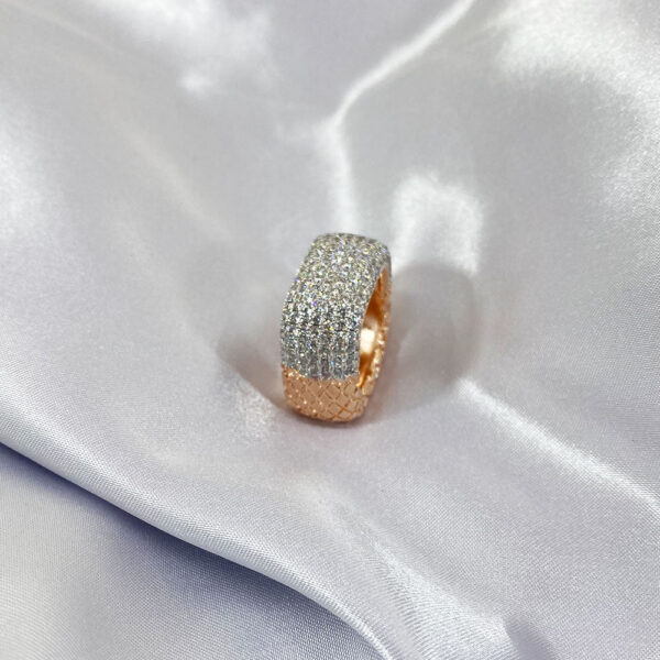 HOYON 14K Rose Gold Women's Jewelry Exquisite Anillos De Wedding Bizuteria Hip Hop Square Natural Diamond Ring for Men