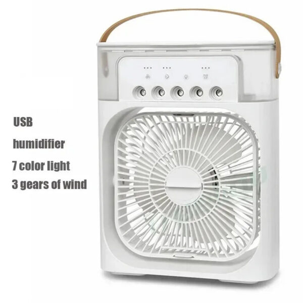 f1b0e2acd8388e6a Modern portable LED night light humidifier USB electric 3 in 1 fan for room, kitchen, office home-appliance