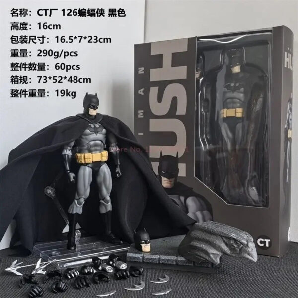 f1cb5ca4b388a54d 2025 NEW CT Toys Batman Figure Batman Mafex 126 Action Figure DC Justice League Hush Figurine The Dark Knight Collection Kid Toy