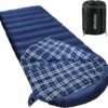 f204ab9534c0e1ad 0 Degree Sleeping Bag 100% Cotton Flannel XXL Cold Weather Winter Oversized Sleeping Bag for Adults Camping Zero Degree Big and Tall with Compression Sack