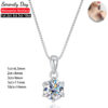 f2102d8754f2478e GRA Certified 1-10ct Moissanite For Women Wedding Bridal S Sier VVS1 Diamond Pendant Necklace Plated Jewelry