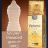 f222a5af57b6646f 10pcs Large Particles Condoms Sex Toys for Men Screw Thread Dotted Granular High Sensitivity Penis Sleeves with Spikes Sex Shop