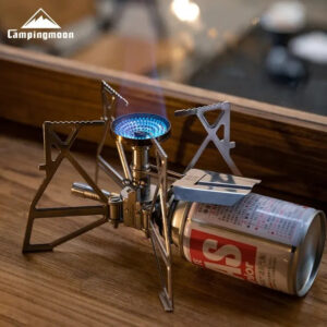 f22530c970a81f3d CAMPINGMOON 1PCS XD-3F Electronic Ignition Butterfly Furnace Cassette Furnace Head Camping Picnicking Portable Outdoor Stove