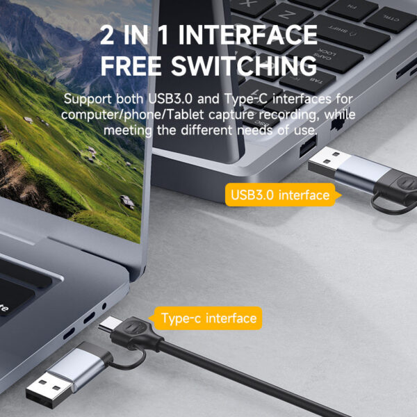 f22efc25b33920f6 Hagibis USB 3.0 Video Capture Card HDMI-compatible to USB/Type-c Game Grabber Record ms2130 for Switch Xbox PS4/5 Live Broadcast