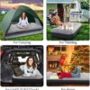 f23ed8ce897fa860 SAYGOGO Camping Air Mattress Travel Bed Sleeping Pad - Leak Proof Inflatable Mattress with Thickened Surface Built-in Pillow Air Bed for Home Camping SUV Truck RV Tent(Updated)