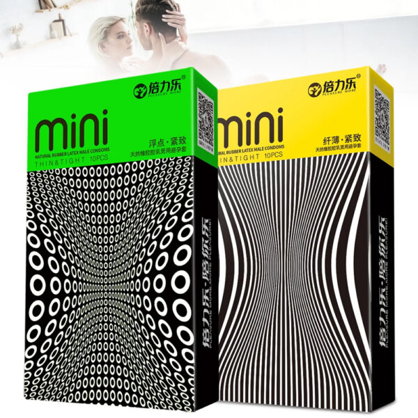 Ultra Thin Condoms S Size 46mm Mini Condom Super Thin Dotted Granular Tighten Sex Toys For Men Passionate Delay Ejaculation 18+