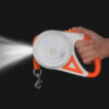 f273d4bffdd87ea4 5M Automatic Retractable Dog Leash with Led Flashlight Durable Nylon Lead for Pet Dogs Adjustable Walking Running Rope