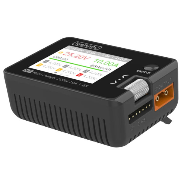 f2775f235379315c ToolkitRC M7 200W 10A DC Balance Charger Discharger for 1-6S Lipo Battery With Voltage Servo Checker ESC Tester Receiver LCD IPS