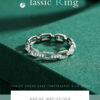Modian Fashion Geometric Clear CZ Ring Real 925 Sterling Silver Exquisite Stackable Finger Rings For Women Statement Jewelry