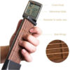 f284ed74be582ba5 Pocket Chord Practice Tool, Portable Guitar Neck for Trainer Beginner w/a Rotatable Chords Chart Screen