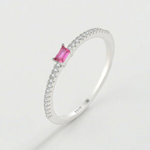 f29ee65eb5ddb5af NEW Simple Genuine S Sier Ring For Women Amethyst Single Row of Diamond Zircon Engagement Valentine's Day Gift Jewelr