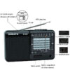 f2a365dcdc7cf89d XHDATA D-328 12-Band Portable AM/FM/SW DSP Technology MP3 Player TF Card Slot USB Mini FM Receiver with Bluetooth Radio