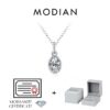 f2a46197df01c159 MODIAN 6 Styles D Color Geometric Moissanite Necklaces 925 Sterling Silver Dazzling Pendant Necklace For Women Fine Jewelry