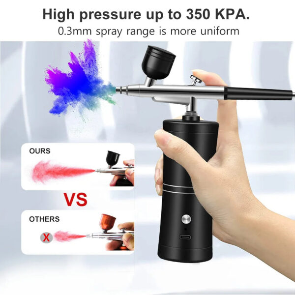 f2cc780b2b90c393 7.4v With Portable Air Brush Nails For Nail Art Paint Painting Crafts Airbrush Compressor