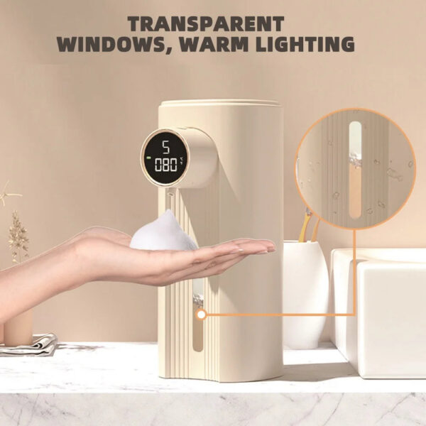 New Ipx6 Automatic Foam Kitchen Liquid Soap Dispenser Rechargeable Bathroom Infrared Motion Sensor Hand Sanitizer