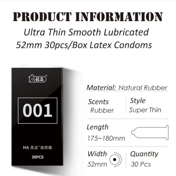 f2d2deba2f133f50 30Pcs/Box Ultra Thin Natural Rubber Condomes for Man Ultra Sensitive Lubricated Latex Climax Control Condom Adult Sex Tools 52mm