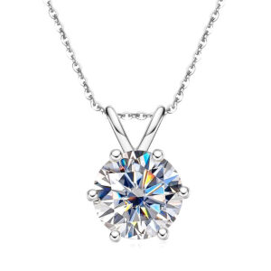 f2db71e059a31827 AnuJewel 1ct 3ct 5ct D Color Moissanite Diamond Top Quality Gold Plated Pendant Necklace Fine Jewelry Gifts Wholesale