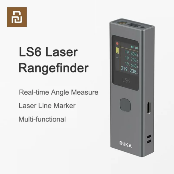 NEW DUKA ATuMan LS6 Rangefinder 40m Mini Distance Angle Meter Measuring Tools Portable Rechargeable Laser Line Marker