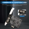 PCI-E PCI Express FireWire Card, IEEE 1394 Controller Card with Firewire Cable, for Video, Audio