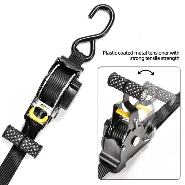 Auto Straps Cargo Tape Retractable Belts Load Lage Tensioner Belt Motorcycles Ratchet Strap For Car