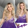 f2f6867c1782fed6 Avidlove Women Lace Lingerie Front Closure Babydoll V Neck Nightwear Sexy Chemise Nightie