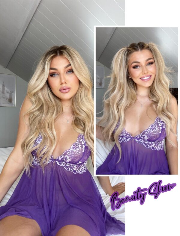 f2f6867c1782fed6 Avidlove Women Lace Lingerie Front Closure Babydoll V Neck Nightwear Sexy Chemise Nightie