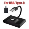 Wireless CarPlay Adapter for Android/Iphone IOS Convert Wired CarPlay to Wireless Dongle Plug Paly USB/Type-C Auto Car Adapter