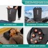 KingCamp Air Pump Sack, Roll Top Compression Pump Bag Ultralight Pump Sack Multi-Use Waterproof Outdoor Dry Bag Storage Bag for Inflation Sleeping Pad, Mattress & Camping Mat