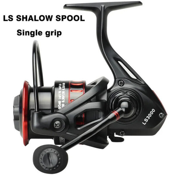 NHUE Lure 1000 2000 3000 Spinning Double Grip Deep Shallow Spool Carp Reel Fishing With Balance Rod