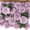 f332207d9631db31 MACTING 30PCS Artificial Glitter Flowers, Black Fake Roses with Stem for Valentines Day Tree Ornaments Party Wreath Home Spring Indoor Decorations