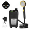 f336bb7fcd7aef68 Camping Pump RV Outdoor Camp w/Full Screen Intelligent Digital Display Adjustable 6000mAh Shower Kit