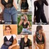 Avidlove Women Snap Crotch Lingerie Sexy Bodysuit Deep V Teddy One Piece Lace Babydoll