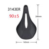 New 89g EVA Carbon Bike Saddle Comfortable Ultra-Light Saddle MTB Saddle 7x7mm Racing Bicycle Bicycle installation 240*143MM