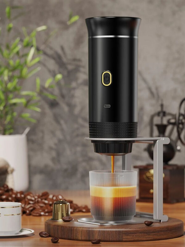 Wireless Electric Portable Espresso hine for Car & Home Camping 3-in-1 Capsule Powder Travel Coffee Maker