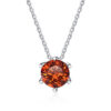 f36dddbbd5c01bbf JoyceJelly 1CT VVS D Moissanite Necklace For Women Six Prong Simulated Diamond Pendant Sterling Sier Wedding Fine Jewelry