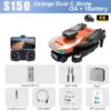 KBDFA S150 Drone HD Dual Camera Professional Aerial Photography Obstacle Avoidance Brushless Helicopter RC Quadcopter Toy Gifts