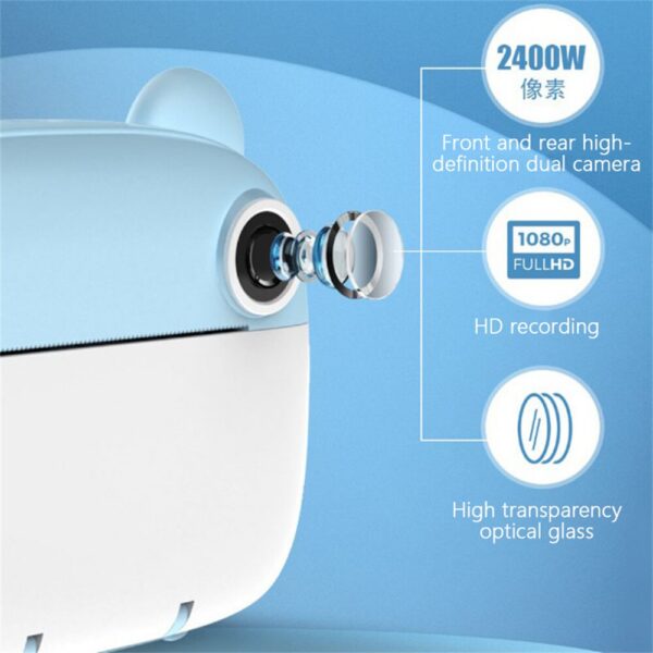 f3752082aed46fd6 Children Digital for Kids Thermal Print Instant Photo Printing Camera Video Toys+32G Memory Card