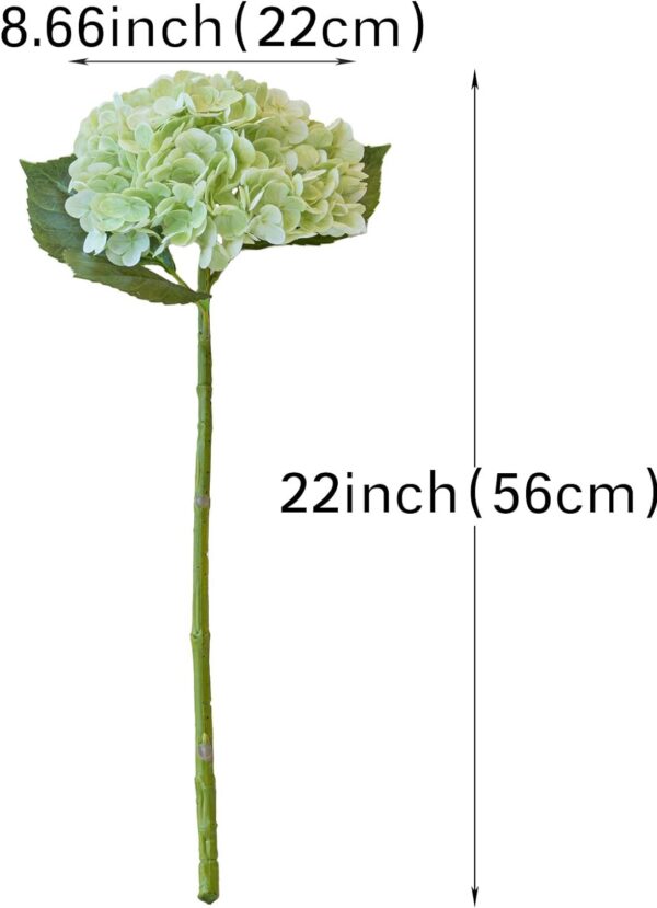 f3787e167fd179fc 3PCS 22 inch Realistic Artificial Hydrangea Large Real Touch Flowers Artificial Flowers Dry Flowers Outdoor Wedding Christmas Office Family Party Living Room Table Decoration (Blue)