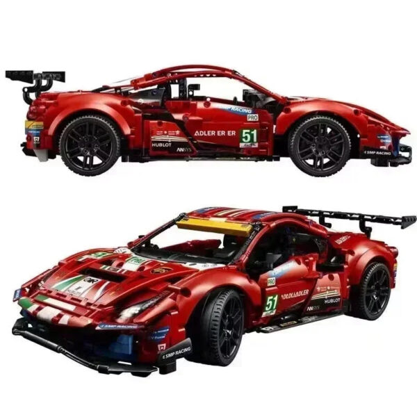 f37972a4a1a1895c Technical Famous 42125 488 GTE AF Corse 51 City Racing Car Building Blocks MOC Bricks Super Sports Cars Model Boys Assembly Toys