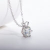 AnuJewel 1ct 3ct 5ct D Color Moissanite Diamond Top Quality Gold Plated Pendant Necklace Fine Jewelry Gifts Wholesale