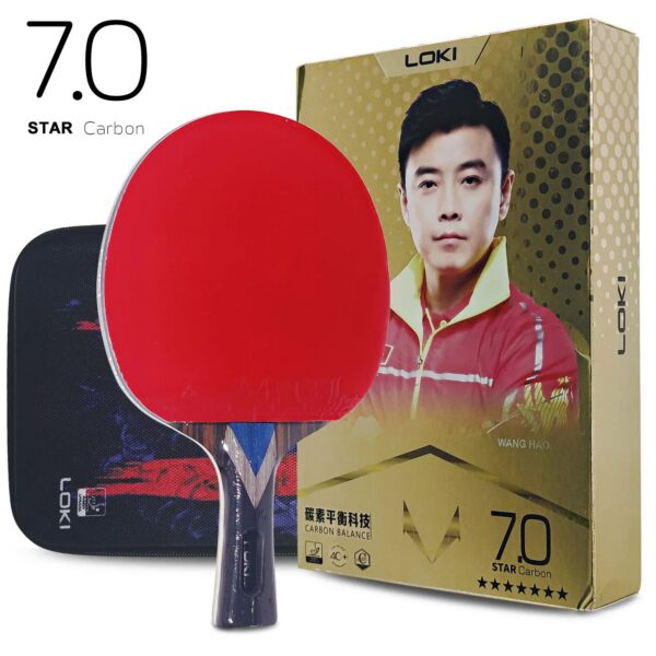 f38302331f9063b7 Loki RXTON R-Series 5/6/7 Star Table Tennis Racket Carbon Balance Offensive Ping Pong Racket Professional Hollow Handle