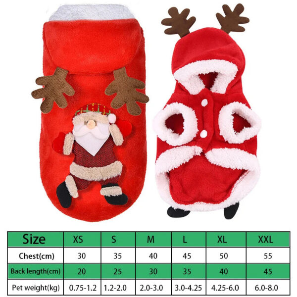 f38a85a8e765396f Christmas Clothes Winter Warm Soft Fleece Dog Sweater Clothing for Dogs Puppy Cat Chihuahua Costume Coat Pet Supplies